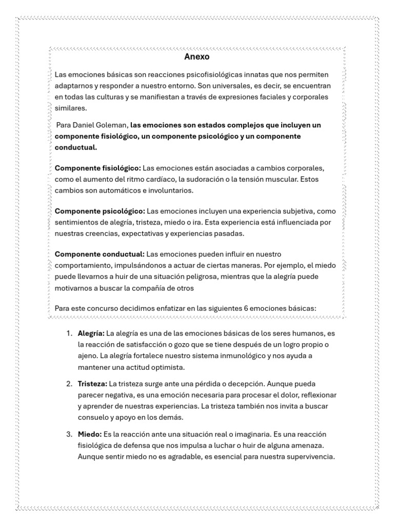 Emociones Básicas: Funciones y Tipos | PDF | Las emociones | Ira