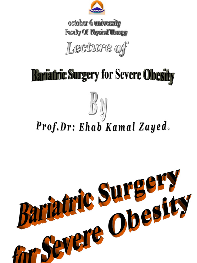 Bariatric Surgery For Severe Obesity | PDF | Obesity | Body Mass Index