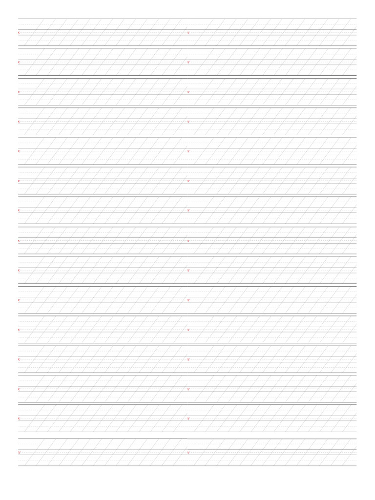 Calligraphy Practise Paper | PDF