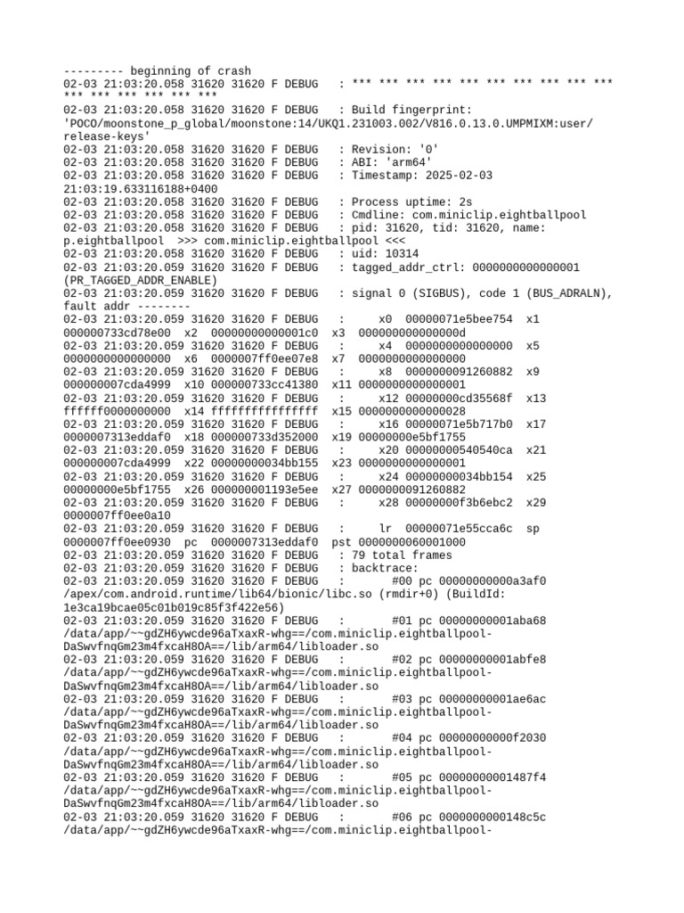 POCO Device Crash Log Analysis | PDF | Computer Hardware | Software ...