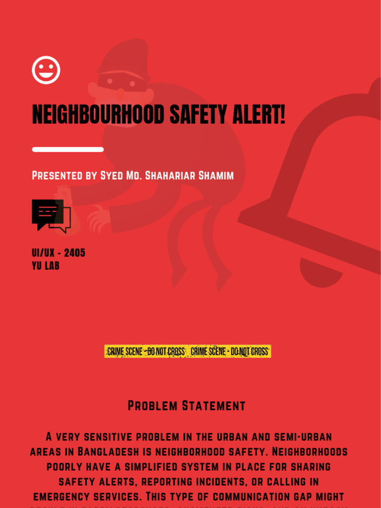 Neighborhood Safety Alert System | PDF | Mobile App | Computing