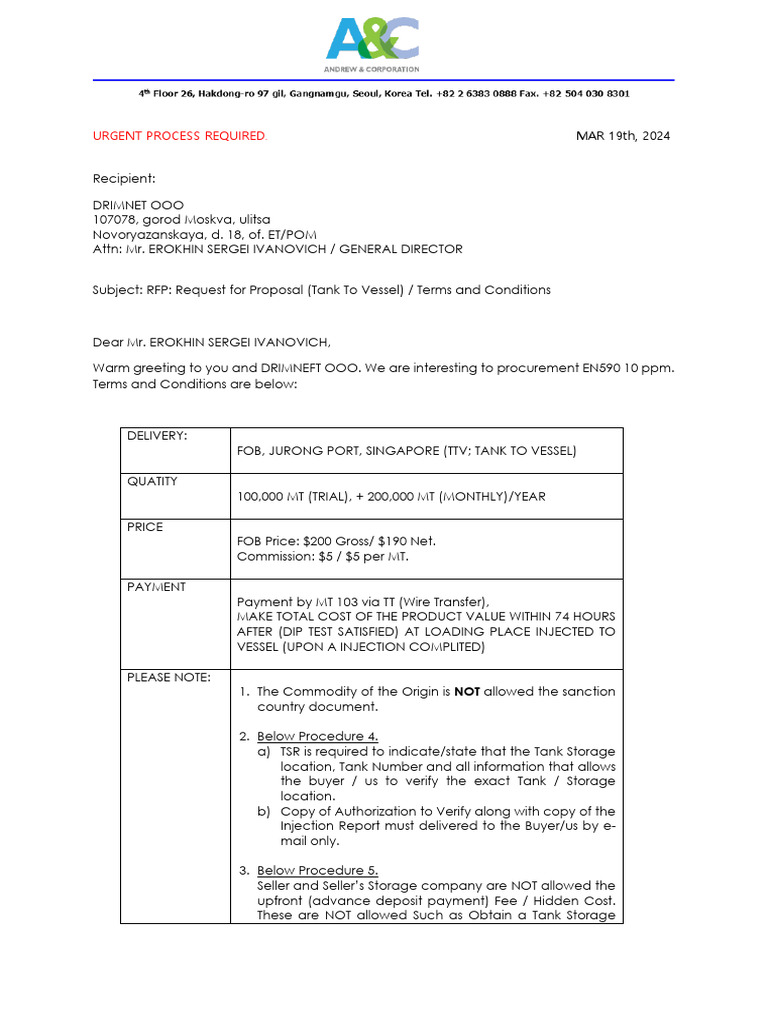MAR 19th, 2024 To DRIMNET RFP | PDF | Business