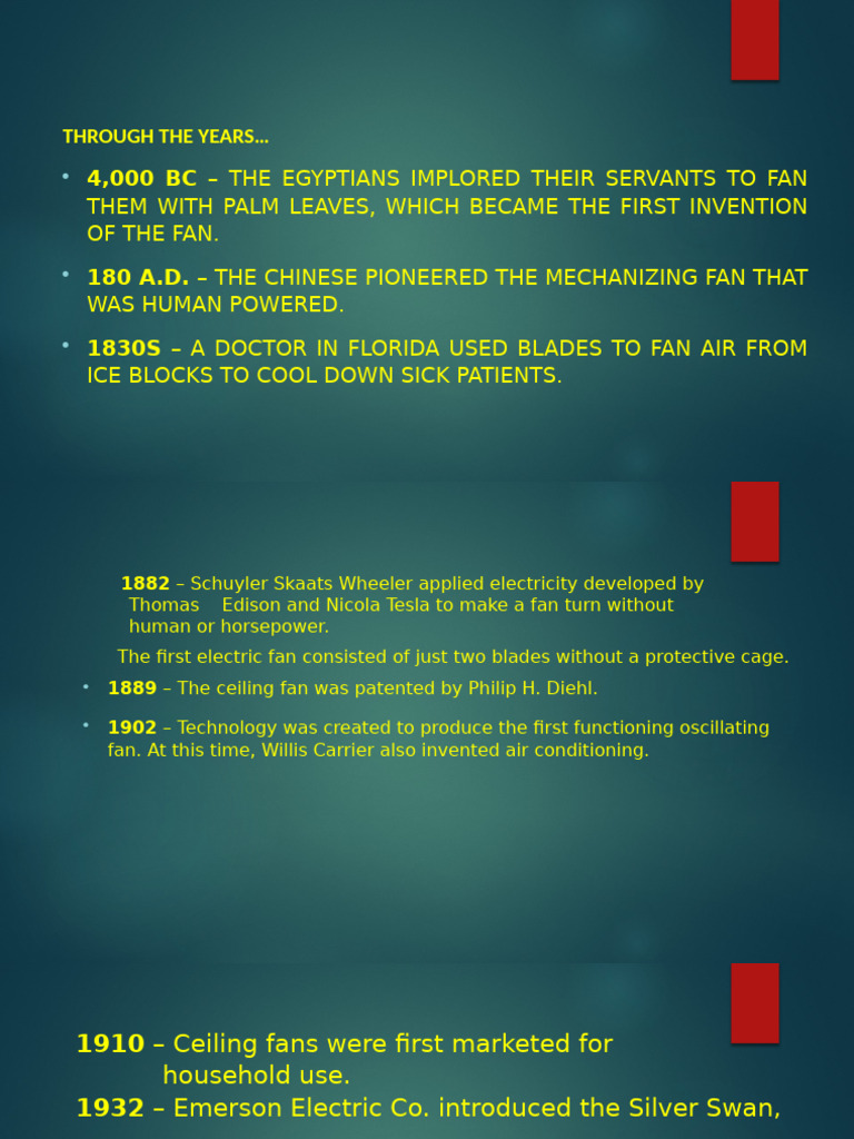 Evolution of the Fan Through History | PDF