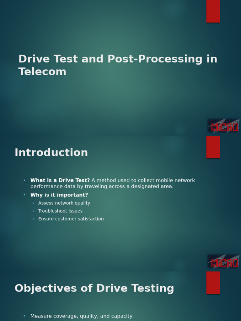 Basic Drive Test and Analyzing | PDF | Computing | Information And ...