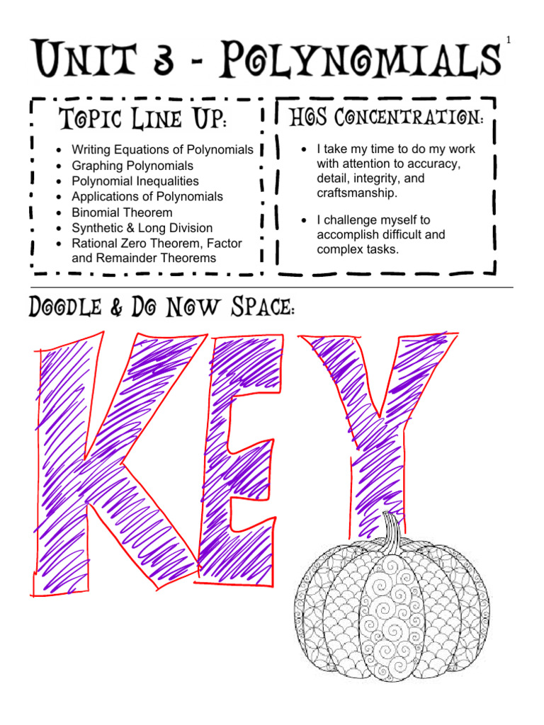 22 23+Unit+3+Notes+Packet+ +topics+1 3+NOTES+KEY | PDF | Polynomial ...