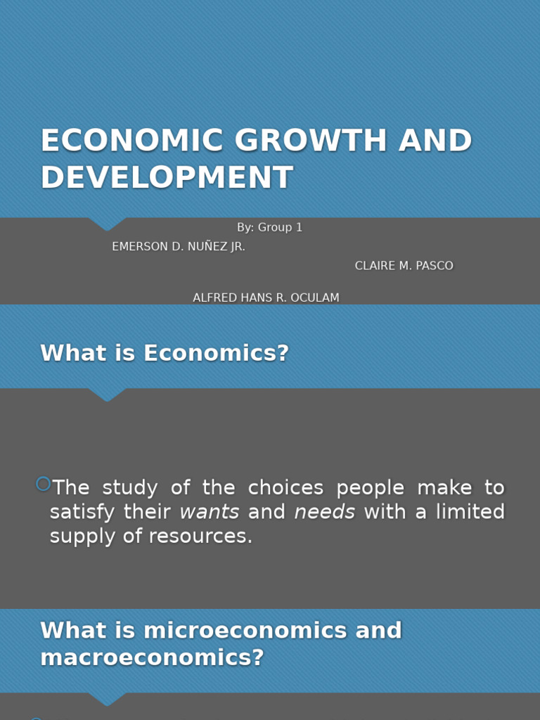 Economic Growth and Development Insights | PDF | Economic Growth ...