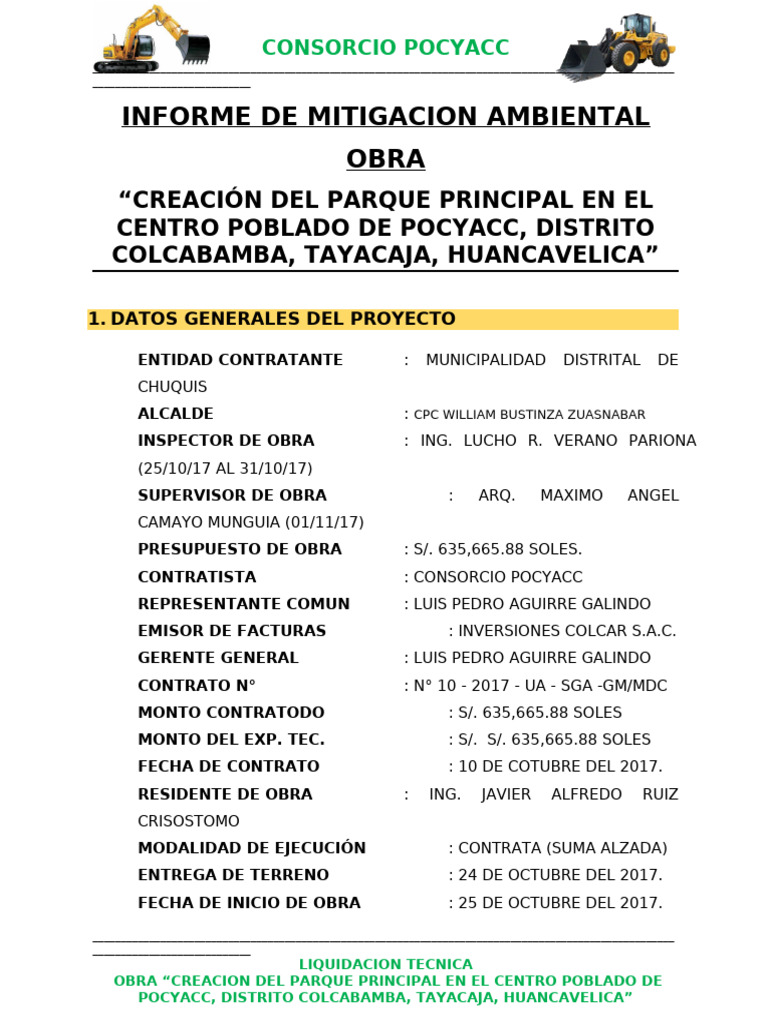Informe de Mitigacion Ambiental | PDF | Entorno natural | Residuos
