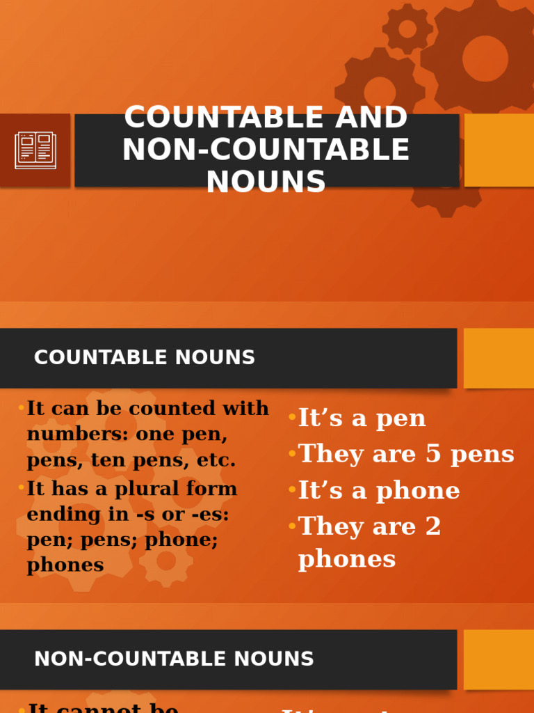 Countable vs Non-Countable Nouns Guide | PDF | Linguistic Morphology