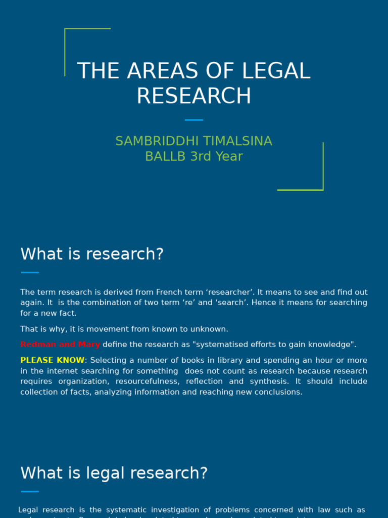 Understanding Legal Research Basics | PDF | Precedent | Knowledge