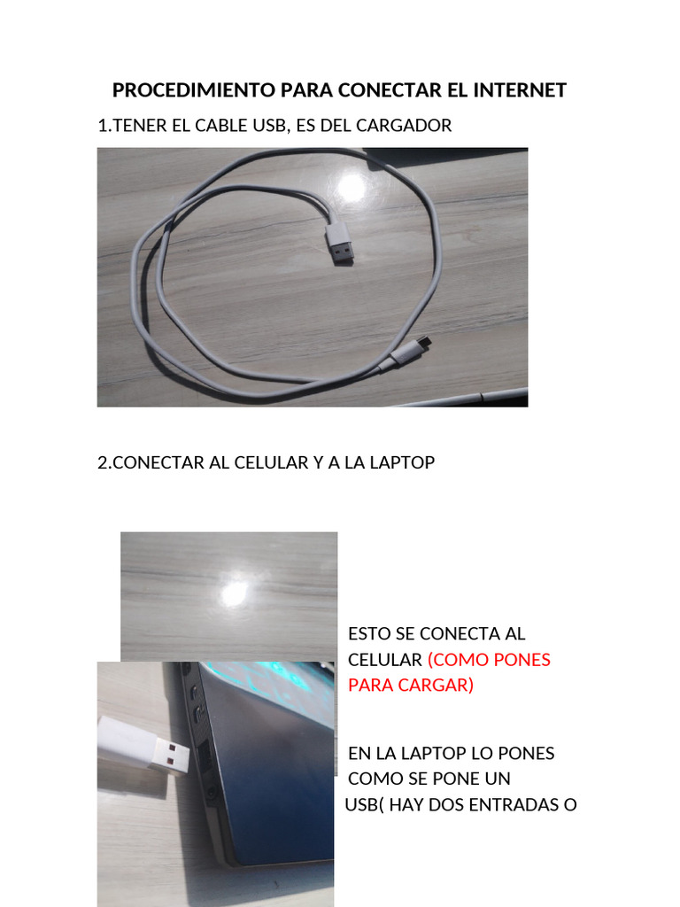 Cómo conectar Internet desde el celular | PDF