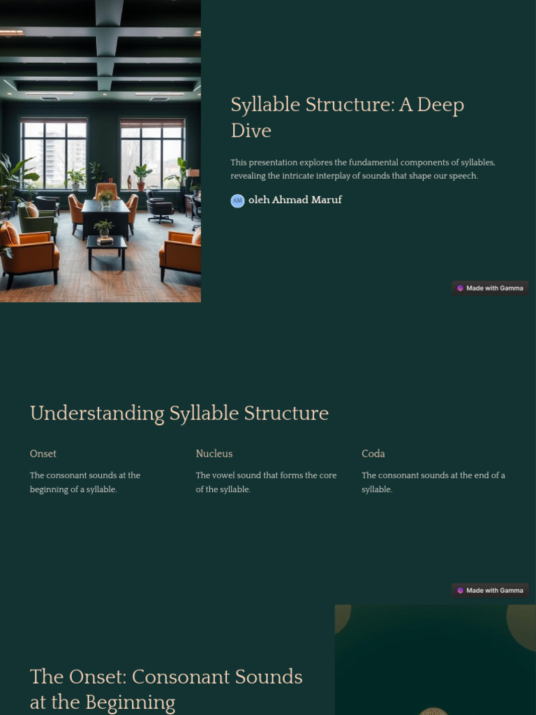 Understanding Syllable Structure Basics | PDF | Syllable | Consonant