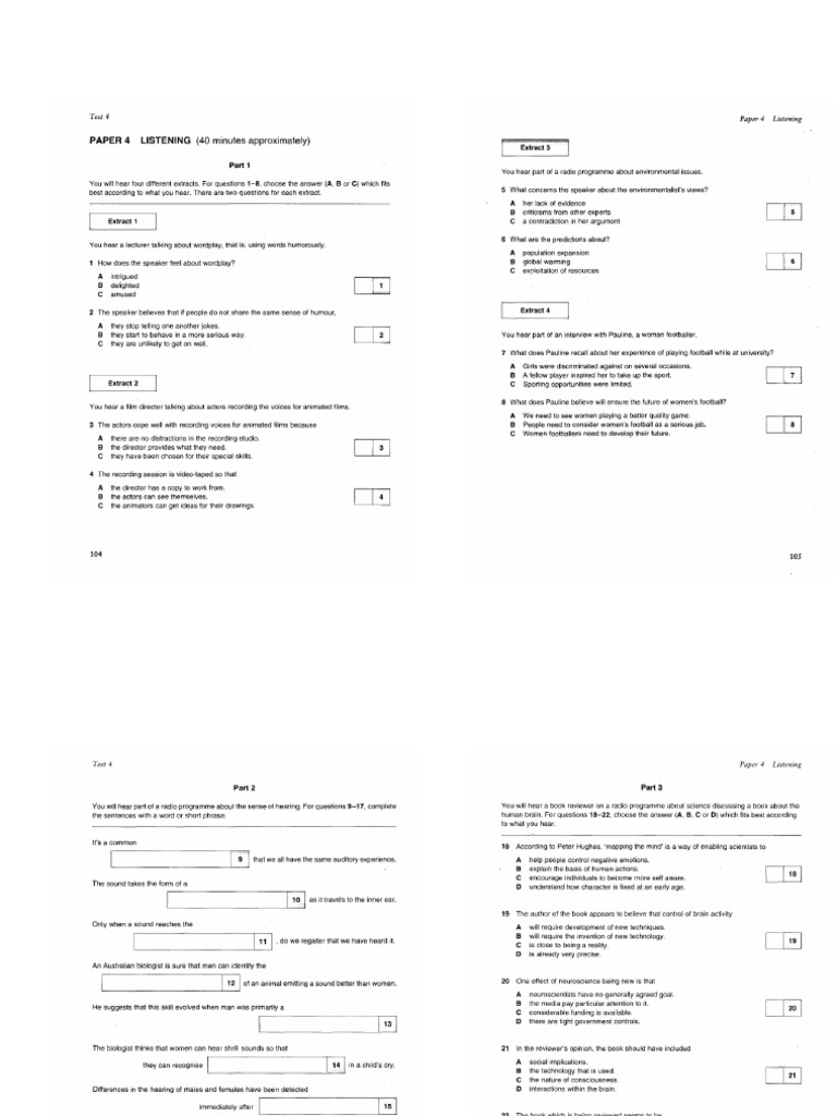 Listening CPE 4 | PDF