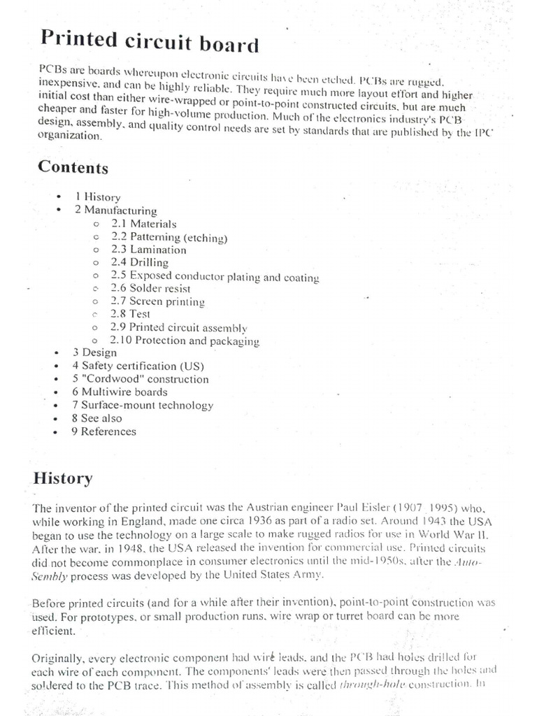 Printed Circuit Board | PDF