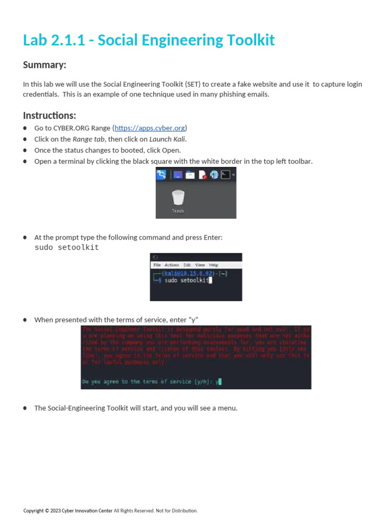 Using the Social Engineering Toolkit | PDF | Phishing | Login