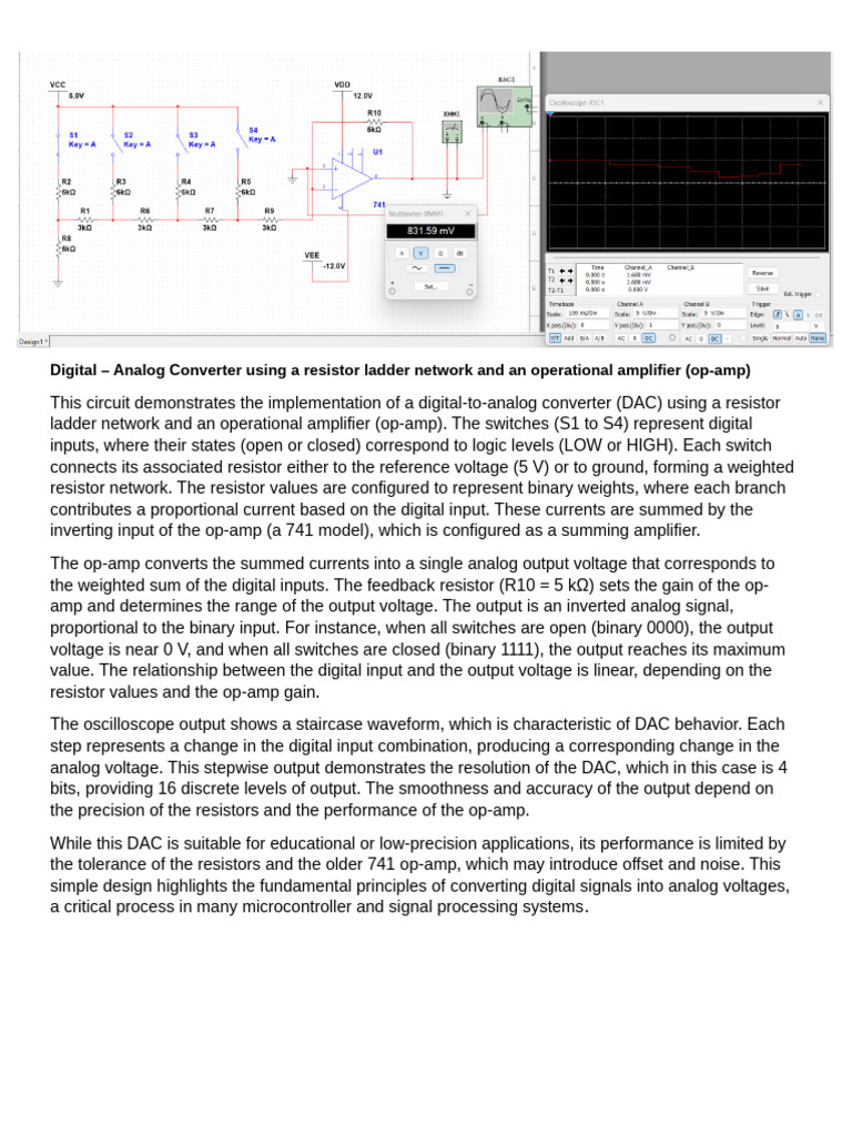 Digital-to-Analog Converter Circuit Design | PDF | Analog To Digital ...