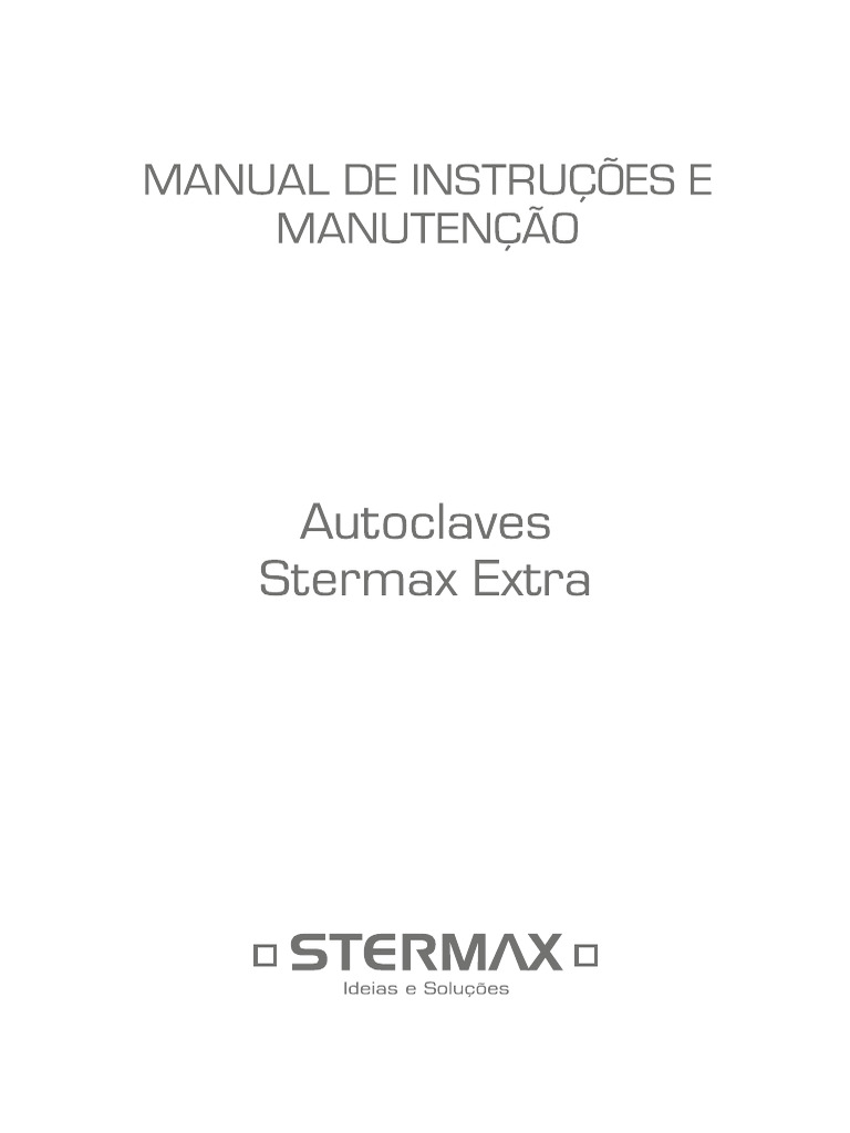 Manual - Autoclave Stermax Extra | PDF