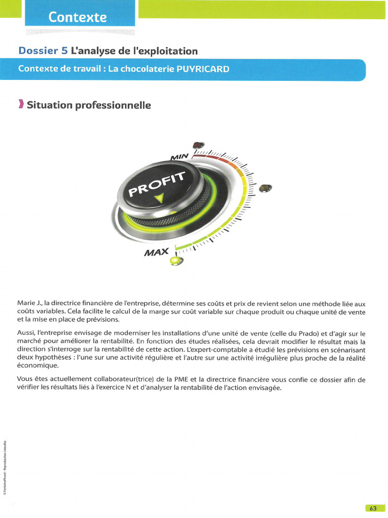 Soutenir Le DVPT de La PME - ACTIVITE 4.5 - DOSSIER 5 - ANALYSE DE L ...