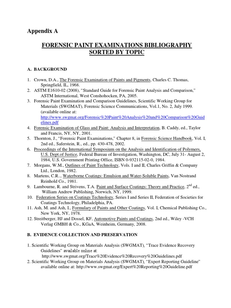 Appendix PAINT | PDF | Chromatography | Infrared Spectroscopy