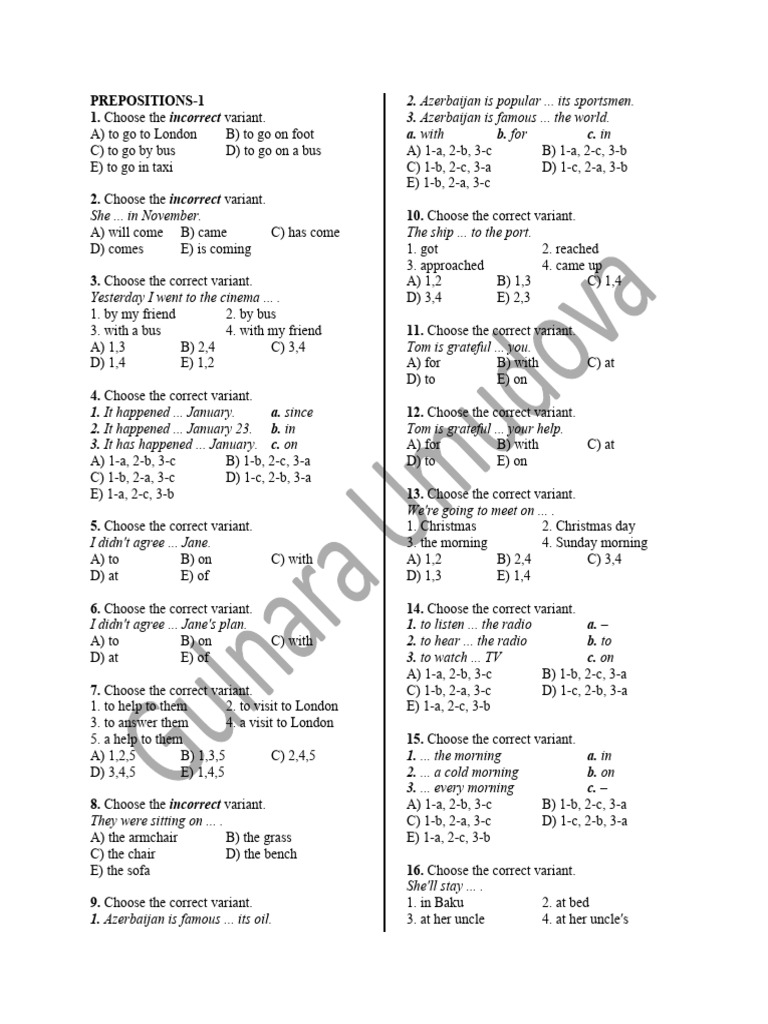 Prepositions -1 (1) | PDF