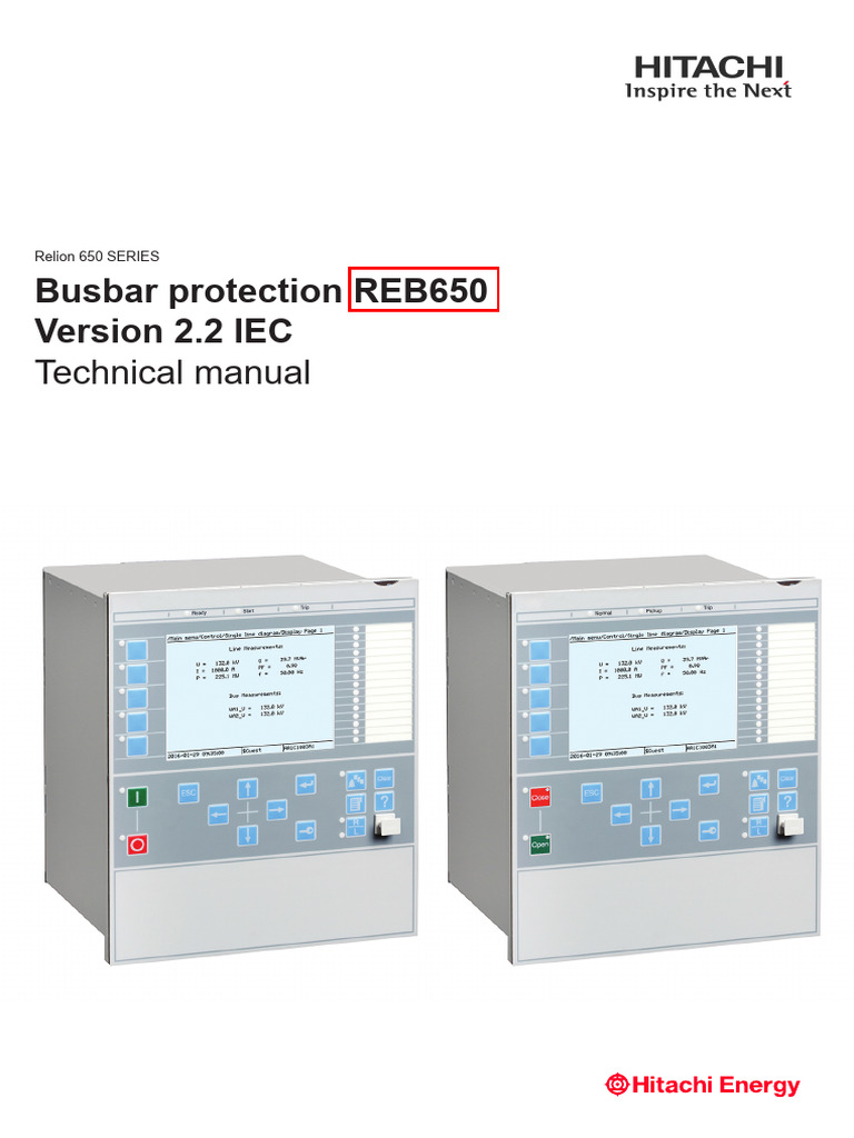 REB650 Busbar Protection Manual | PDF | Electromagnetic Compatibility ...