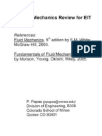 Fluid Mechanics EIT Review