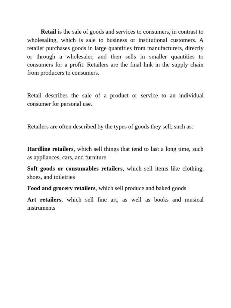 retail lecture manik | PDF | Retail | Franchising