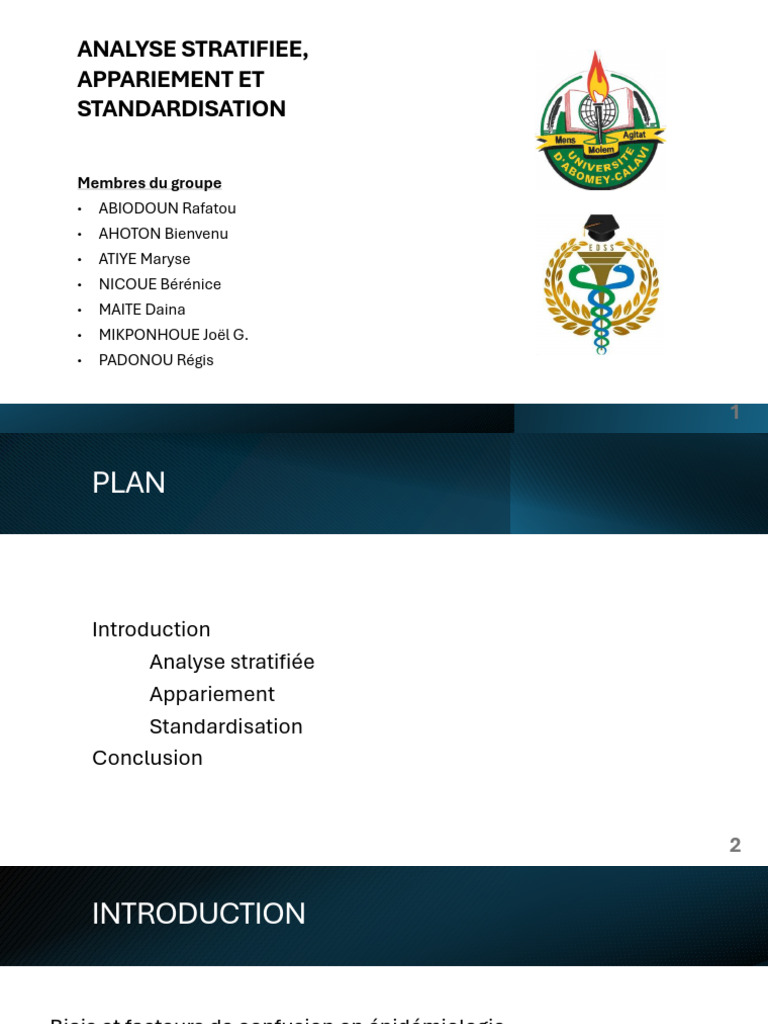 Analyse Stratifiee J Appariement Et Standardisation | PDF | Analyse de ...