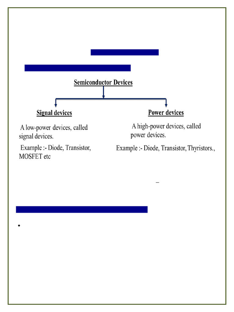 Power Semiconductor Devices Overview | PDF | Bipolar Junction ...