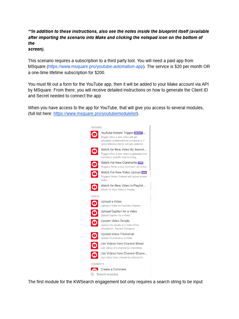 YouTube Bot Engagement Module Guide | PDF | You Tube | Internet Bot