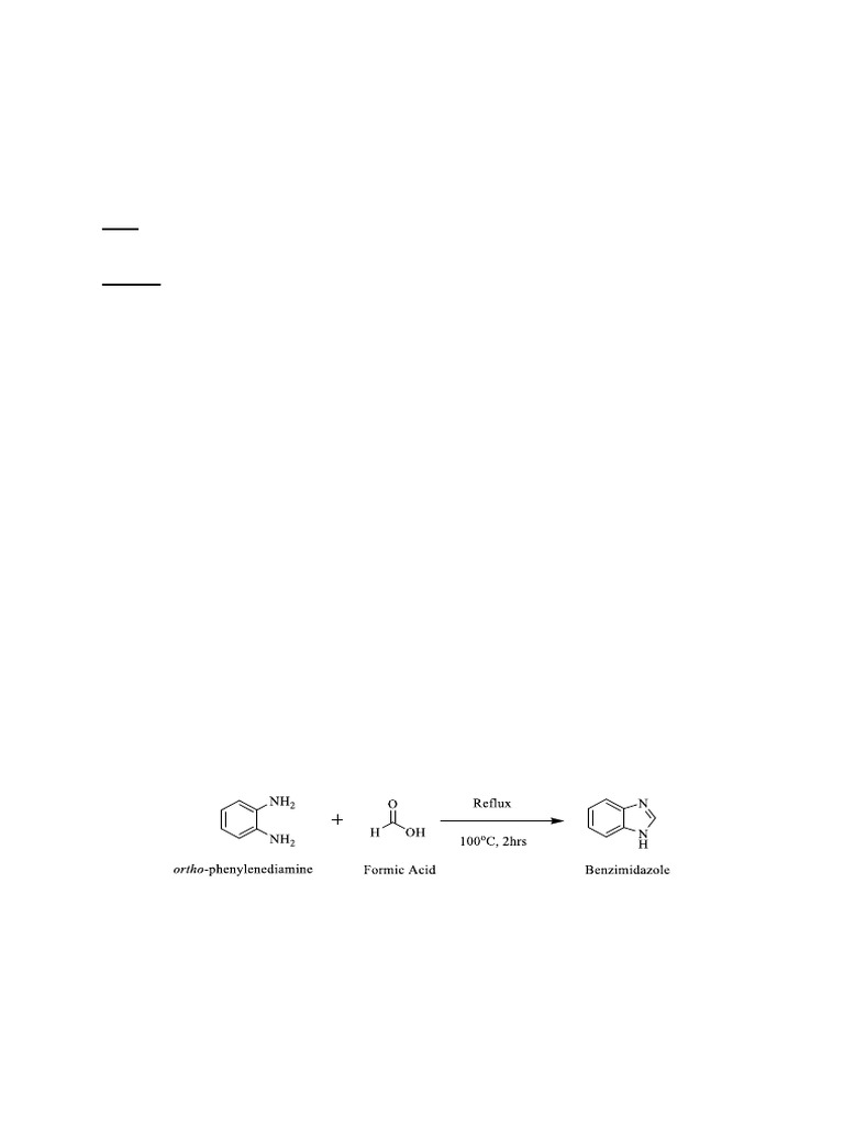 Synthesis of Benzimidazole Experiment | PDF | Filtration | Solubility