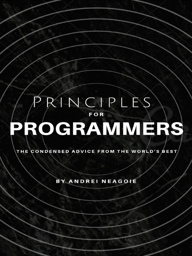 Principles For Programmers 3853259218 | PDF