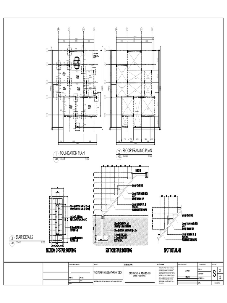 Foundation and Framing Plans for House | PDF | Building Materials | Floors
