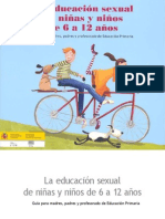 La Educacion Sexual de Ninas y Ninos de 6 A 12 Anos Guia para Madres Padres y Profesorado de Educacion Primaria