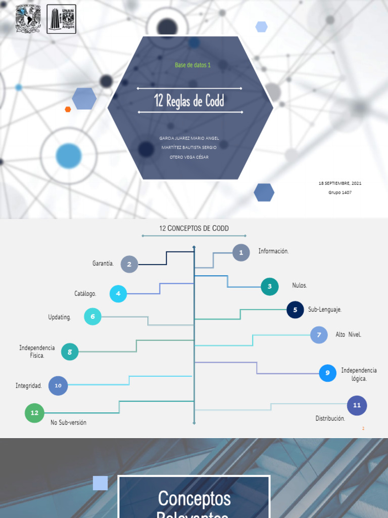 12 Reglas Codd | PDF | Bases de datos | Gestión de datos