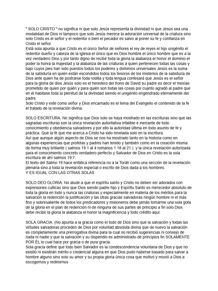 La Exclusividad de Cristo y la Gracia | PDF | Cristo (título) | Salvación