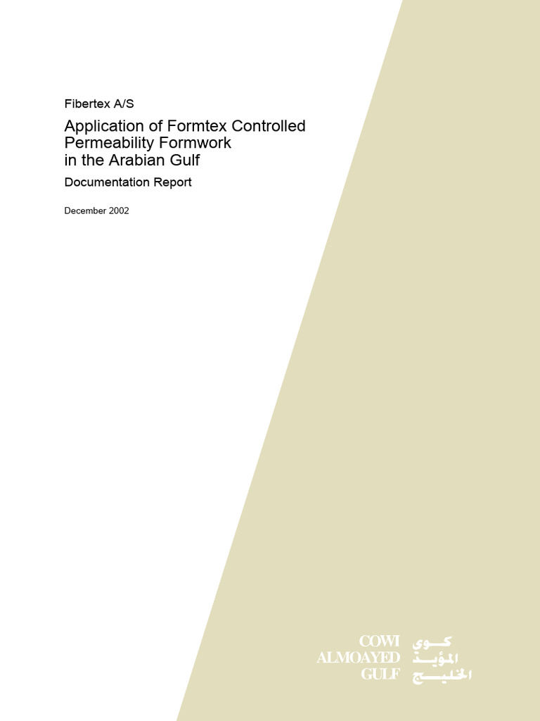 Application of Formtex Controlled Permeability Formwork in The Arabian ...