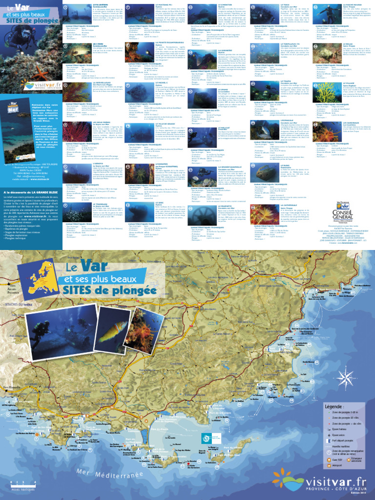 Map-Plongee Var Et Alentours - 1 | PDF | Bateaux | Transport fluvial et ...