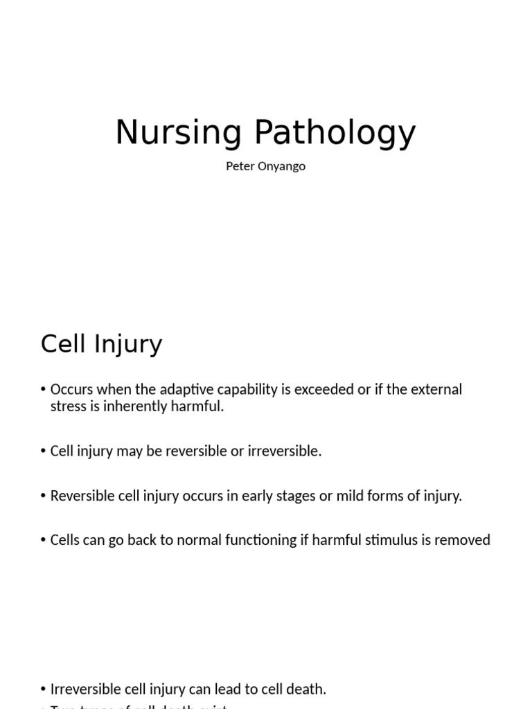 Pathology: Cell Injury and Inflammation | PDF | Inflammation | White ...
