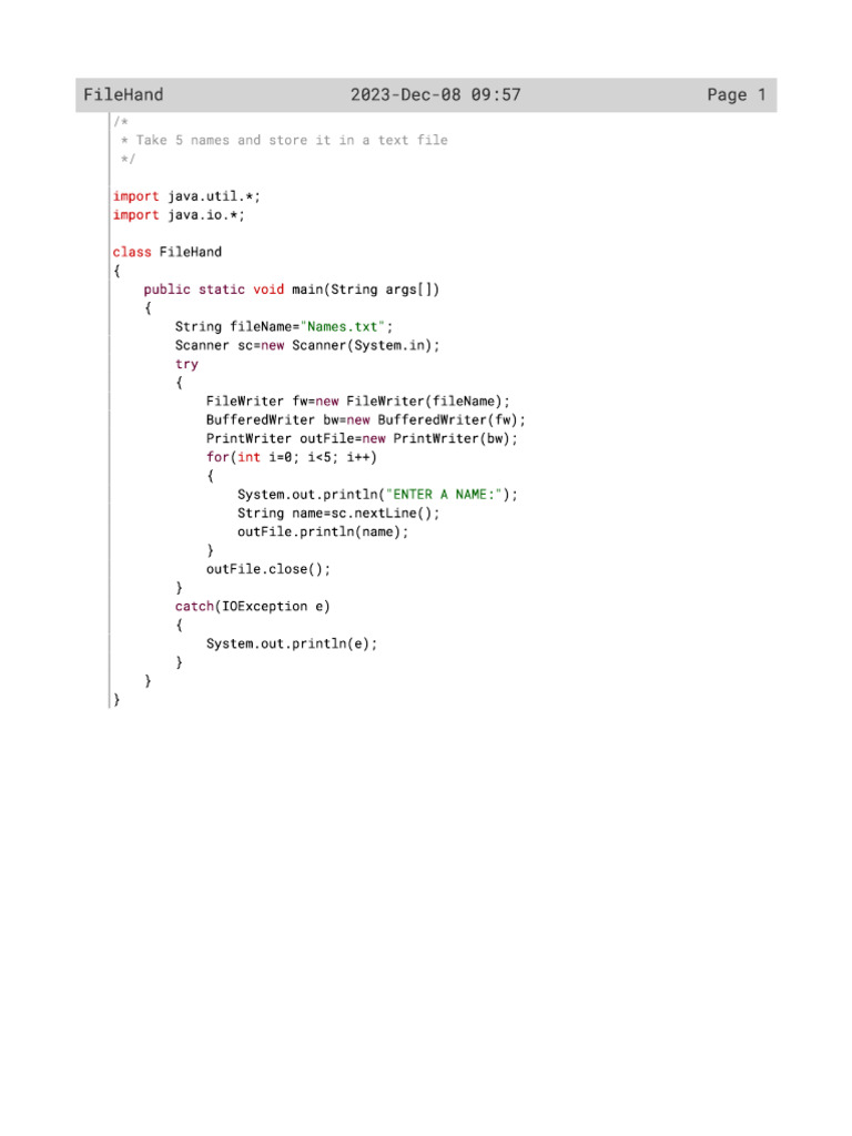 File handling pdf