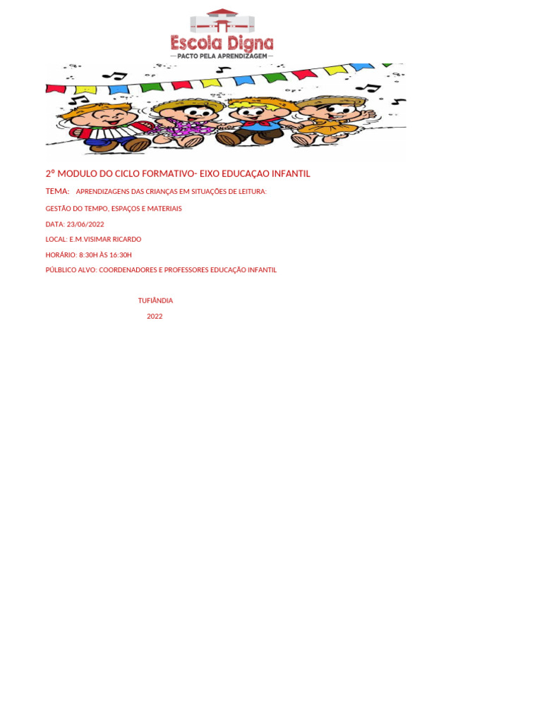 2º Modulo Do Ciclo Formativo | PDF