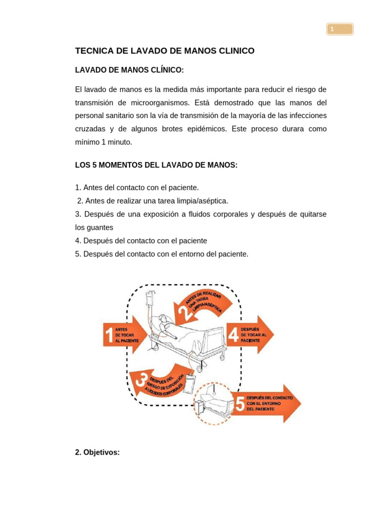 TECNICA DE LAVADO DE MANOS CLINICO.2 (Autoguardado) | PDF | Legumbres ...