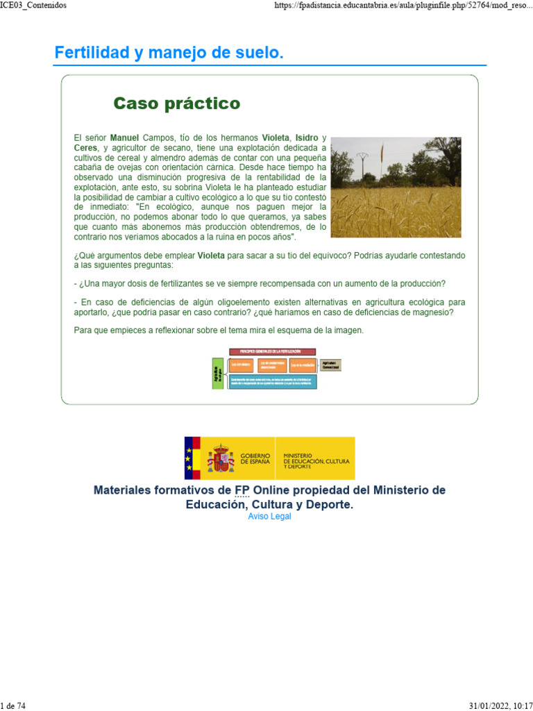 Cultivo Ecológico y Fertilidad del Suelo | PDF | Suelo | Riego