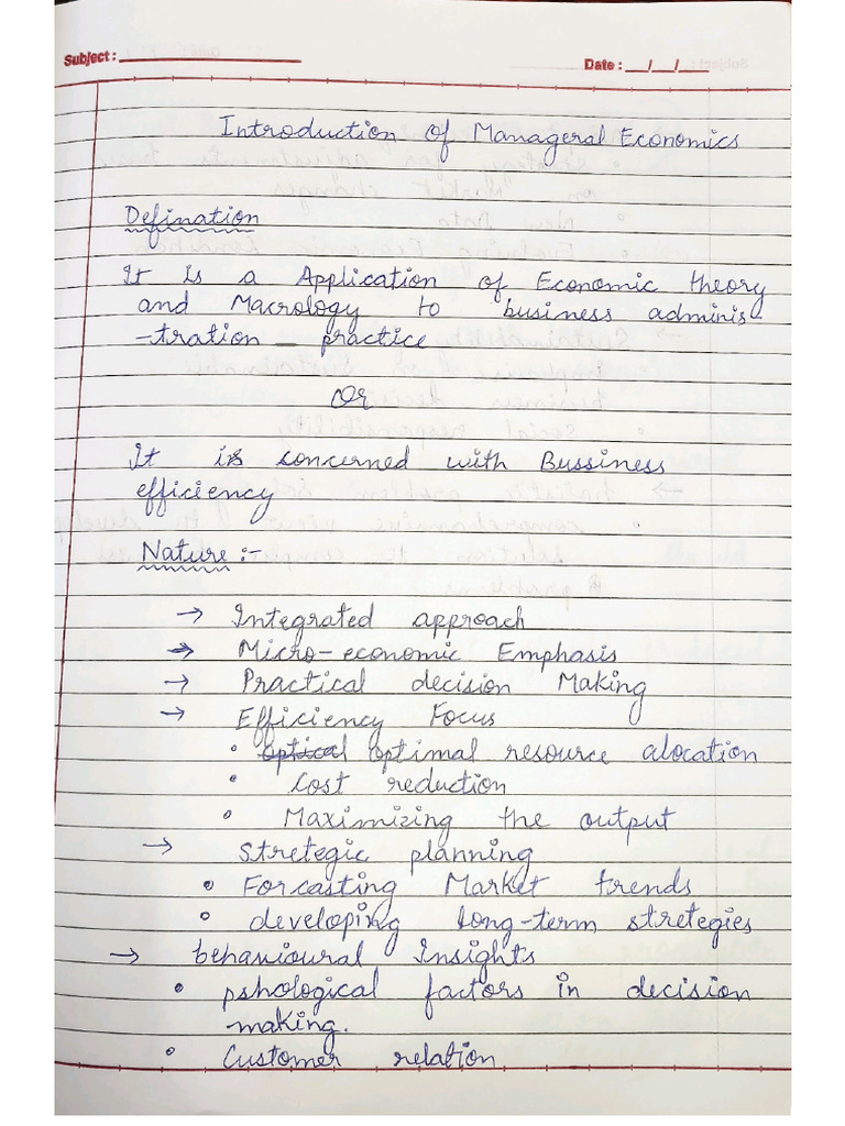 Economics Notes | PDF