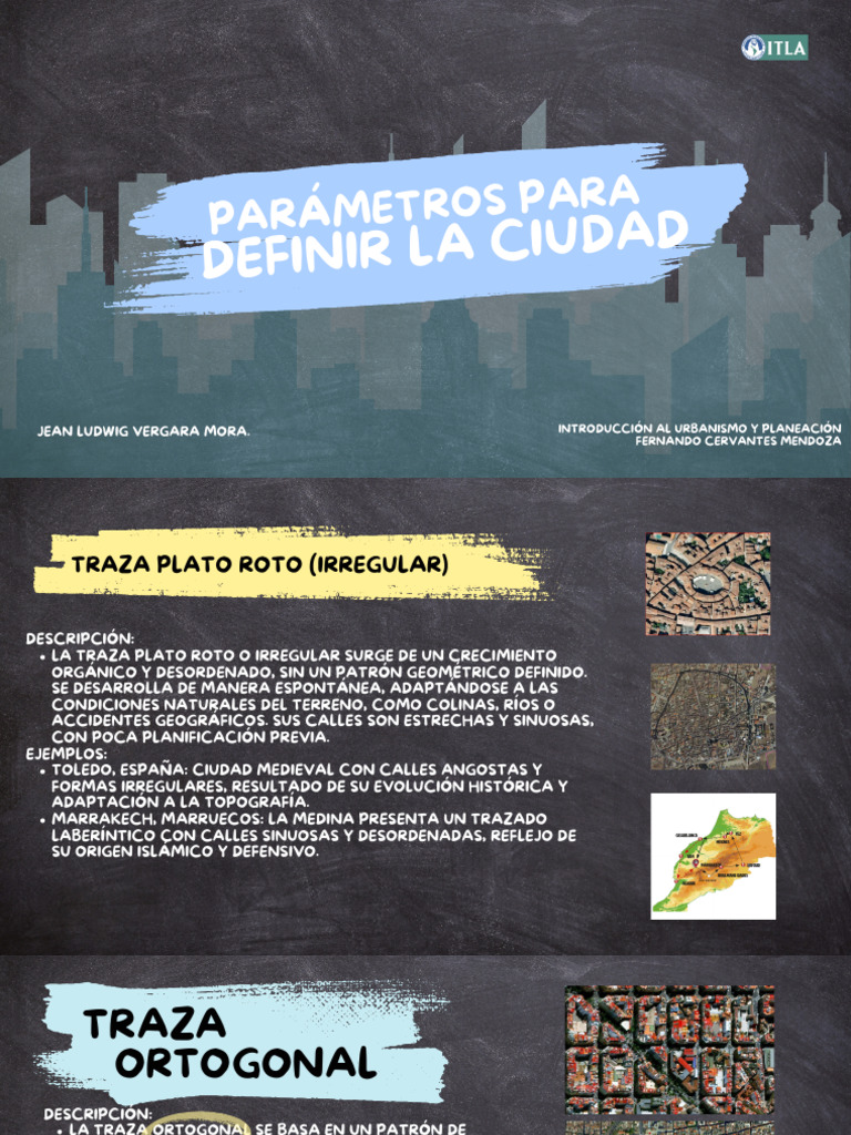 Estructura y Tipos de Trazas Urbanas | PDF | Zonificación ...