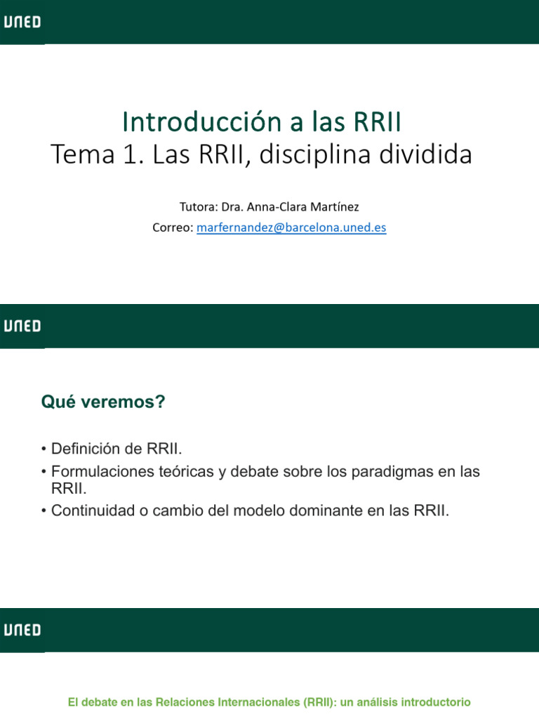 Introducción a las RRII y Paradigmas | PDF | Relaciones Internacionales ...