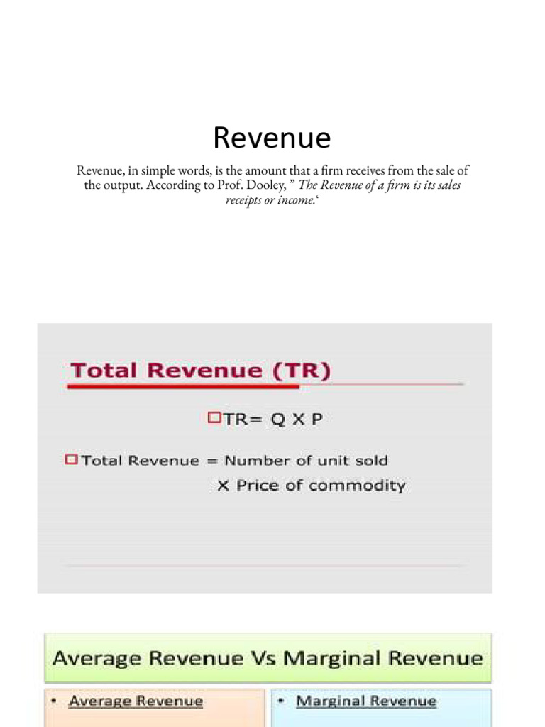Understanding Revenue and Profit Basics | PDF
