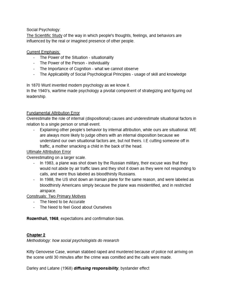 Understanding Social Psychology Principles | PDF | Attitude (Psychology ...