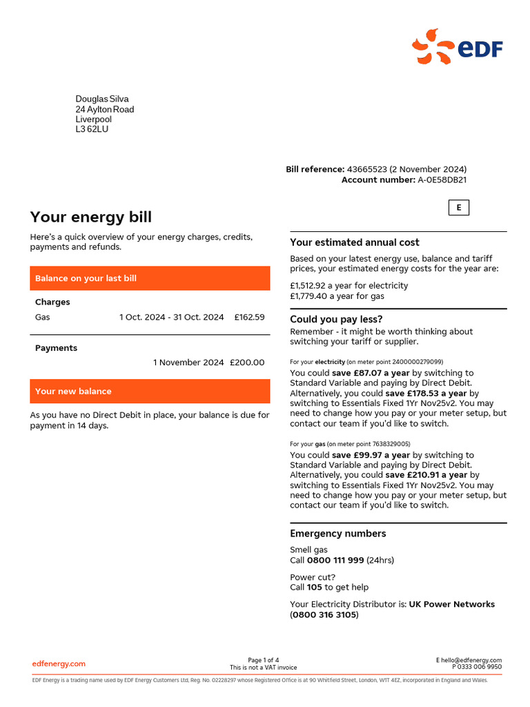Utillity Bill | PDF