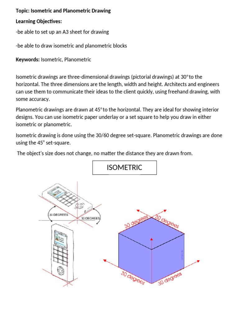Isometric Drawing | PDF