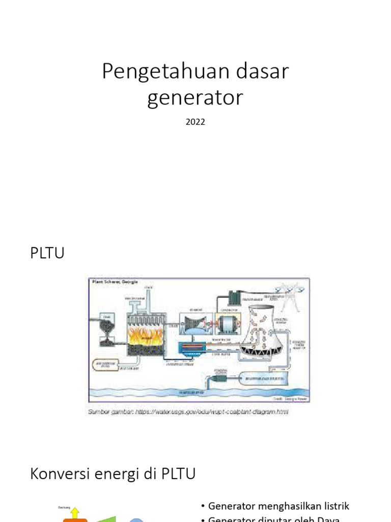 Dasar-dasar Generator Listrik PLTU | PDF | Electric Generator ...